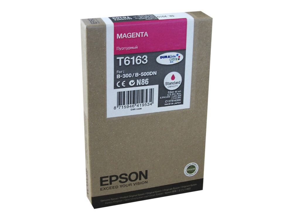 Epson T6163 Magenta Cartucho de Tinta Original - C13T616300