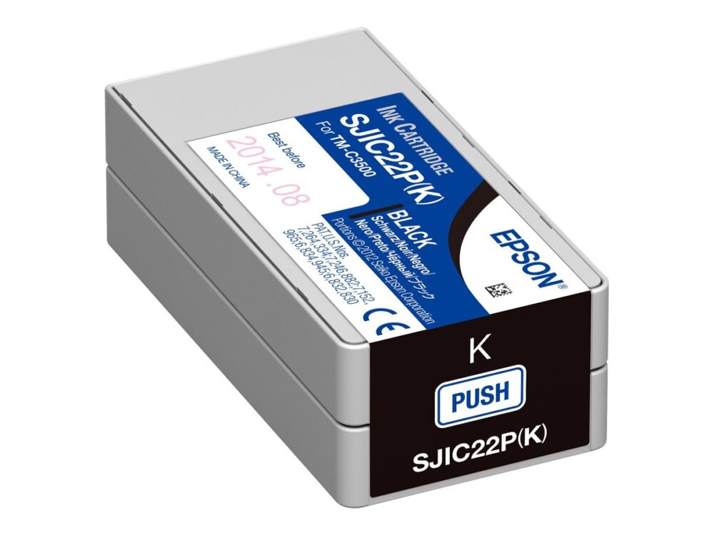 Epson SJIC22P Negro Cartucho de Tinta Original - C33S020601/SJIC22P(K)