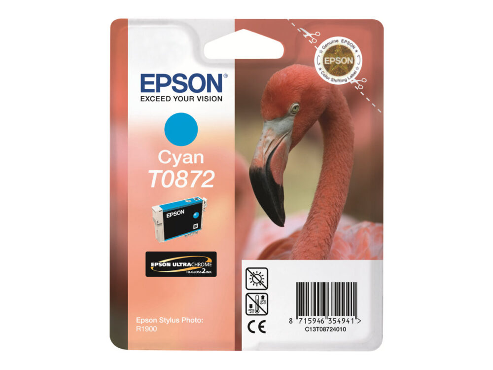 Epson T0872 Cyan Cartucho de Tinta Original - C13T08724010