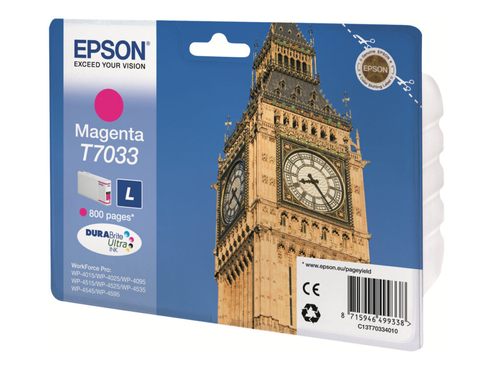 Epson T7033 Magenta Cartucho de Tinta Original - C13T70334010