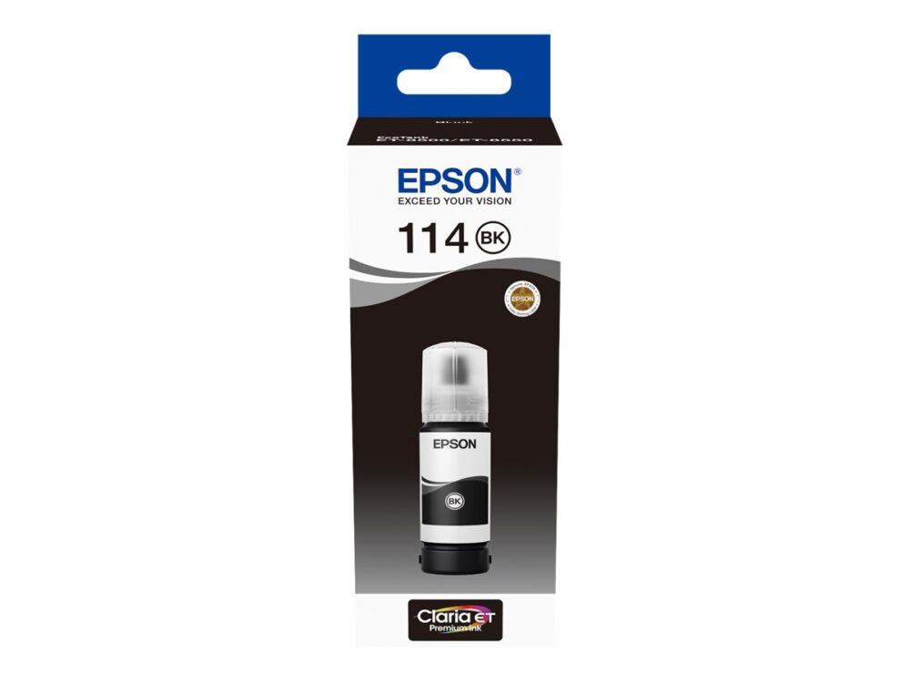 Epson 114 Negro Botella de Tinta Pigmentada Original - C13T07A140