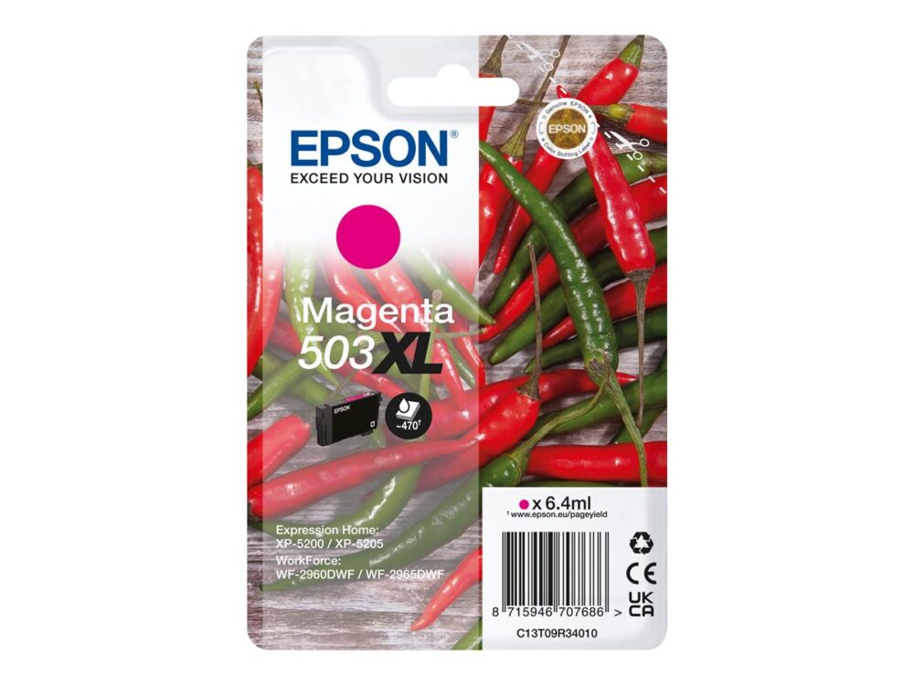 Epson 503XL Magenta Cartucho de Tinta Original - C13T09R34010