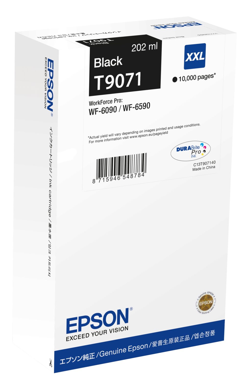 Epson T9071 Negro Cartucho de Tinta Original - C13T907140