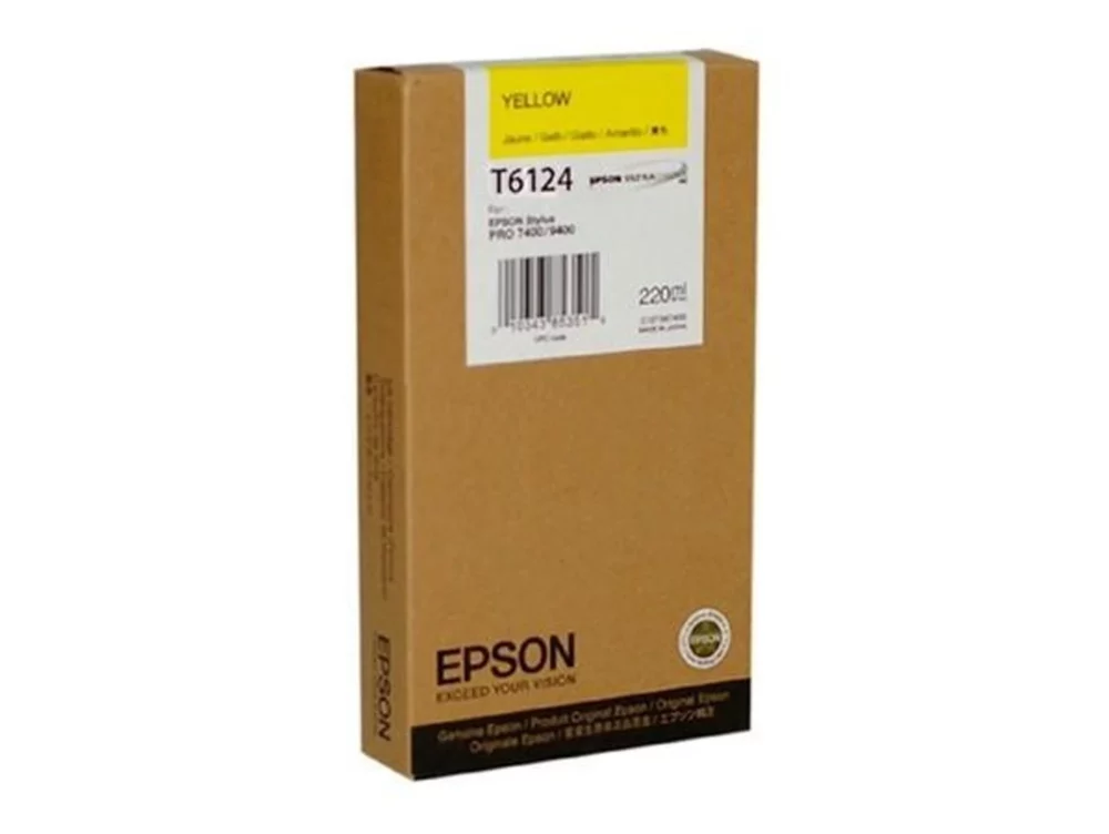 Epson T6124 Amarillo Cartucho de Tinta Original - C13T612400