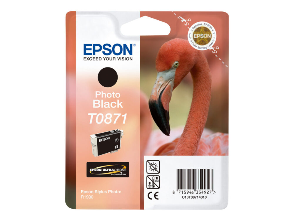 Epson T0871 Negro Photo Cartucho de Tinta Original - C13T08714010