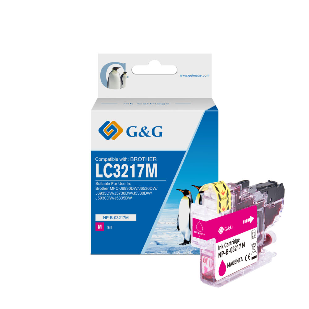 G&G Brother LC3217 Magenta Cartucho de Tinta Generico - Reemplaza LC3217M